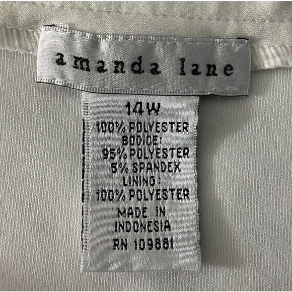 Amanda Lane Black White Chevron Maxi Dress Women's 14W Pleated Bodice - Picture 3 of 9